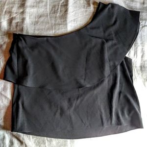 One shoulder blouse size large